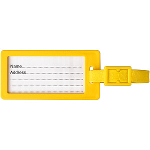 River recycled window luggage tag, yellow