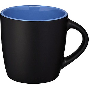 Riviera ceramic mug, black/blue