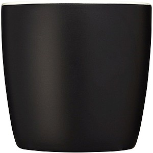 Riviera ceramic mug, black/white