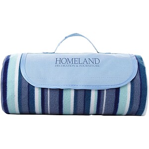 Riviera picnic blanket wh/blue