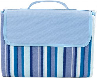 Riviera picnic blanket wh/blue