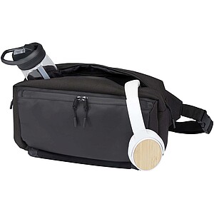 Roam GRS recycled modular sling bag, solid black