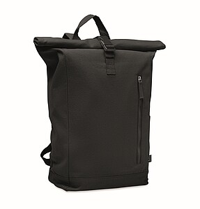Roll top backpack 390 gr/m2, black