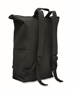 Roll top backpack 390 gr/m2, black