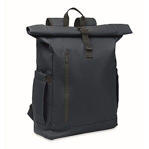 Rolltop laptop rucksack 600D, blue