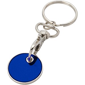 Rory keyring with trolley coin, blue