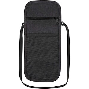 Ross GRS recycled smart travel pouch, heather charcoal