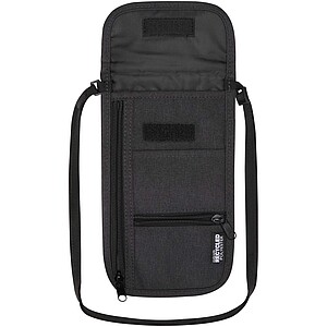 Ross GRS recycled smart travel pouch, heather charcoal