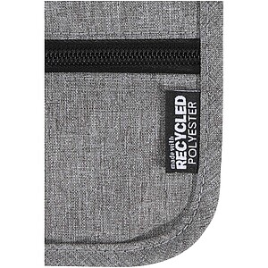 Ross GRS recycled smart travel pouch, heather grey