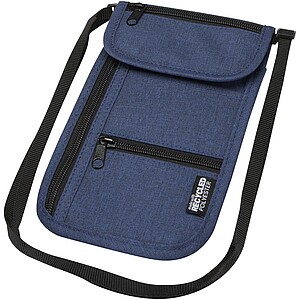 Ross GRS recycled smart travel pouch, heather navy