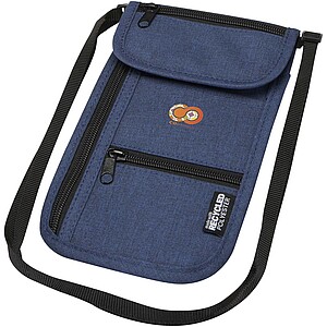 Ross GRS recycled smart travel pouch, heather navy