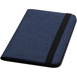 Ross GRS RPET RFID passport holder, heather navy