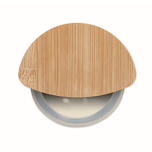 Round bamboo pizza cutter, wood