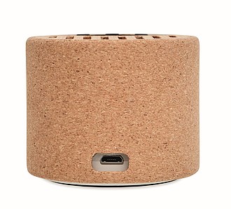 Round cork wireless speaker