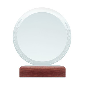 Round crystal award