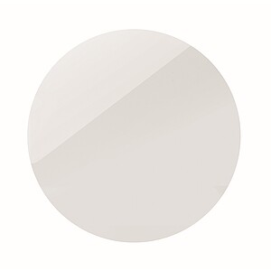 Round magnet in PVC, white