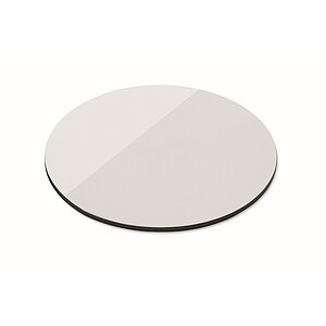 Round magnet in PVC, white