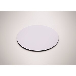 Round magnet in PVC, white
