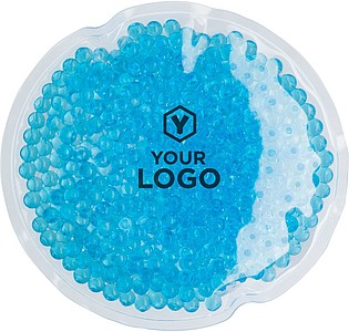 Round plastic hot/cold pack