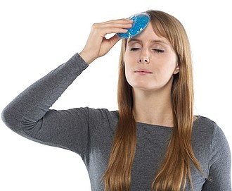 Round plastic hot/cold pack