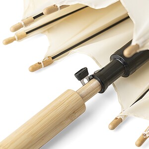 rPET 190T automatic golf umbrella Milan, beige