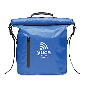 RPET 210D polyester waterproof rolltop backpack