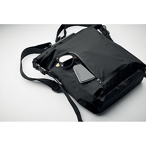 RPET 210D polyester waterproof rolltop backpack