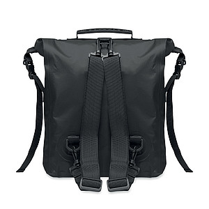 RPET 210D polyester waterproof rolltop backpack