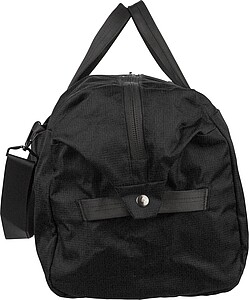 rPET (300D) polyester Ocean Bound sports bag Niv, black