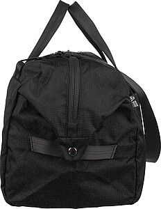 rPET (300D) polyester Ocean Bound sports bag Niv, black