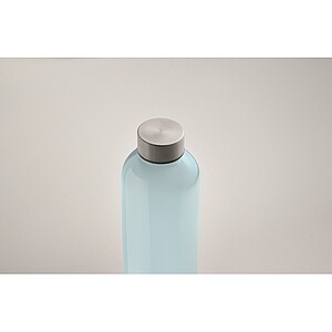 RPET bottle 1000ml, transparent light blue