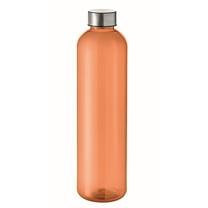 RPET bottle 1000ml, transparent orange