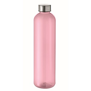 RPET bottle 1000ml, transparent pink