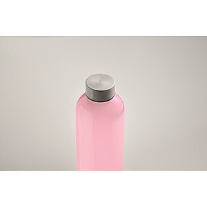 RPET bottle 1000ml, transparent pink