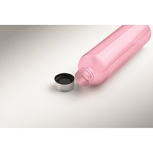 RPET bottle 1000ml, transparent pink
