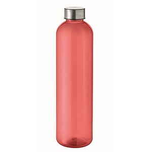 RPET bottle 1000ml, transparent red