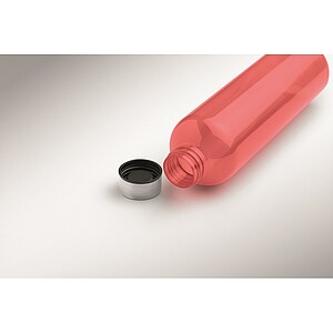 RPET bottle 1000ml, transparent red