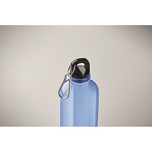 RPET bottle 500ml, transparent blue