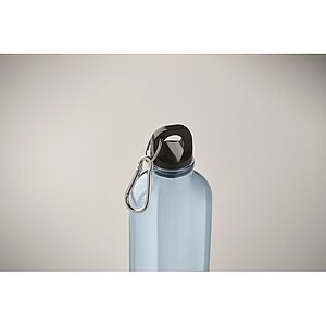 RPET bottle 500ml, transparent light blue