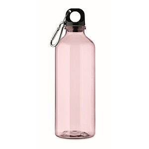 RPET bottle 500ml, transparent pink