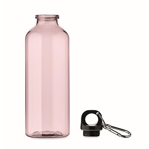 RPET bottle 500ml, transparent pink