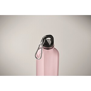 RPET bottle 500ml, transparent pink