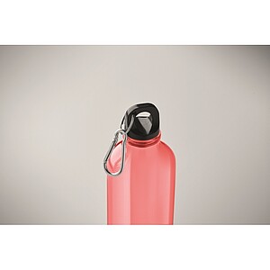 RPET bottle 500ml, transparent red