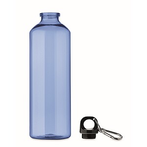 RPET bottle 750ml, transparent blue