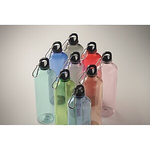 RPET bottle 750ml, transparent light blue