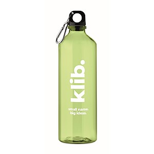 RPET bottle 750ml, transparent lime