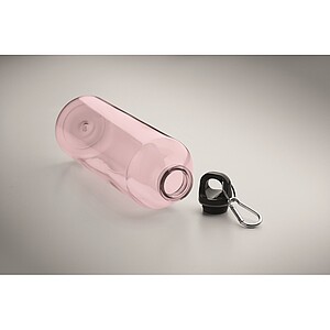 RPET bottle 750ml, transparent pink