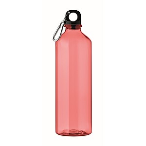 RPET bottle 750ml, transparent red