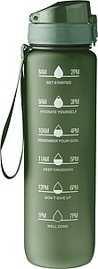 RPET drinking bottle (1000 ml) Brinley, green