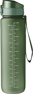 RPET drinking bottle (1000 ml) Brinley, green